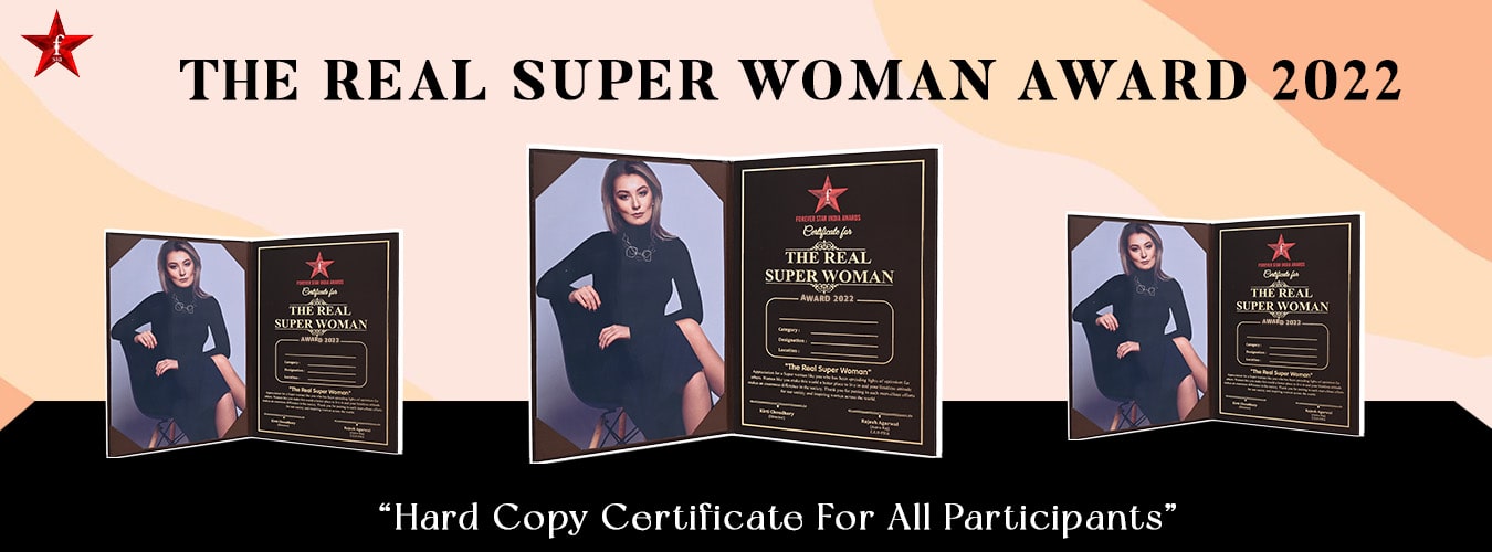 Real Super Woman Awards 2022 Hard Copy Certificate